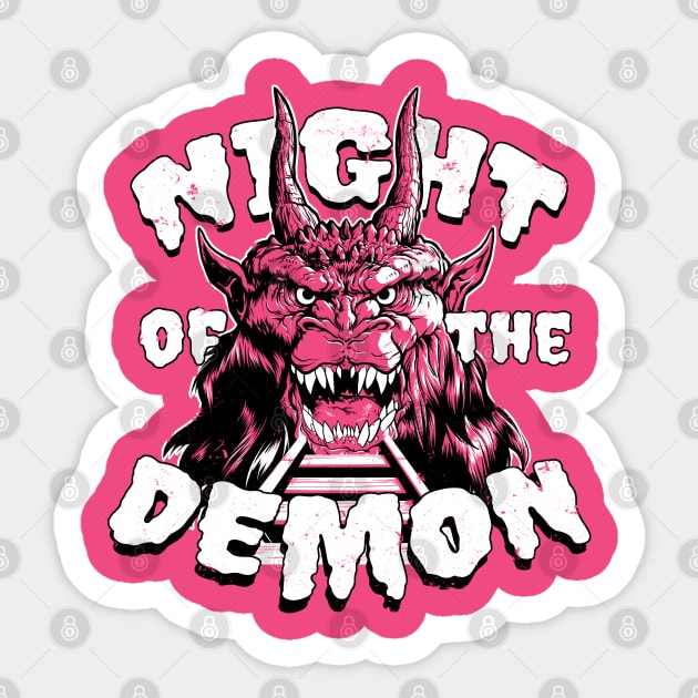 Night of the Demon Sticker by jpowersart